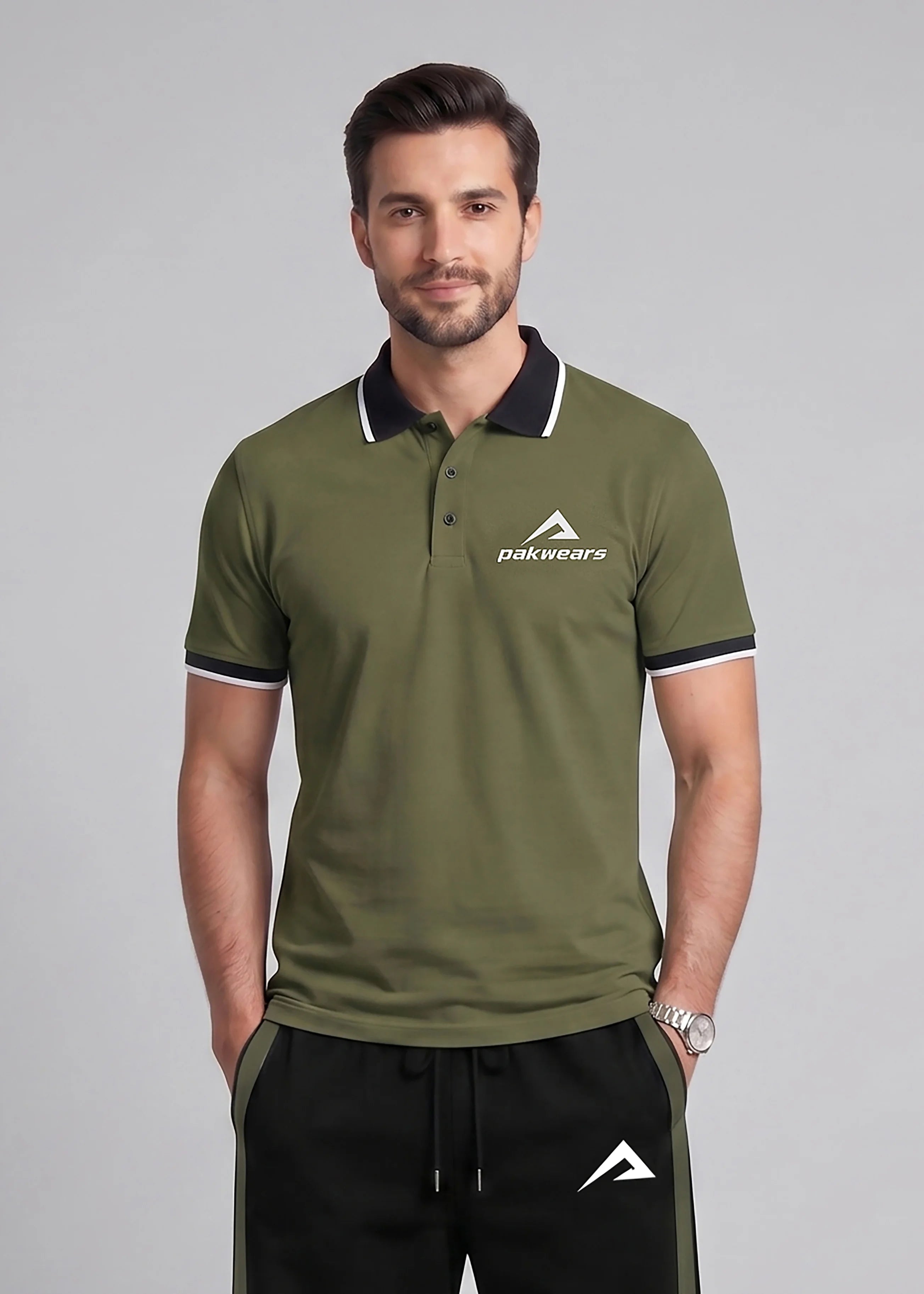 Men’s Olive Polo Shirt