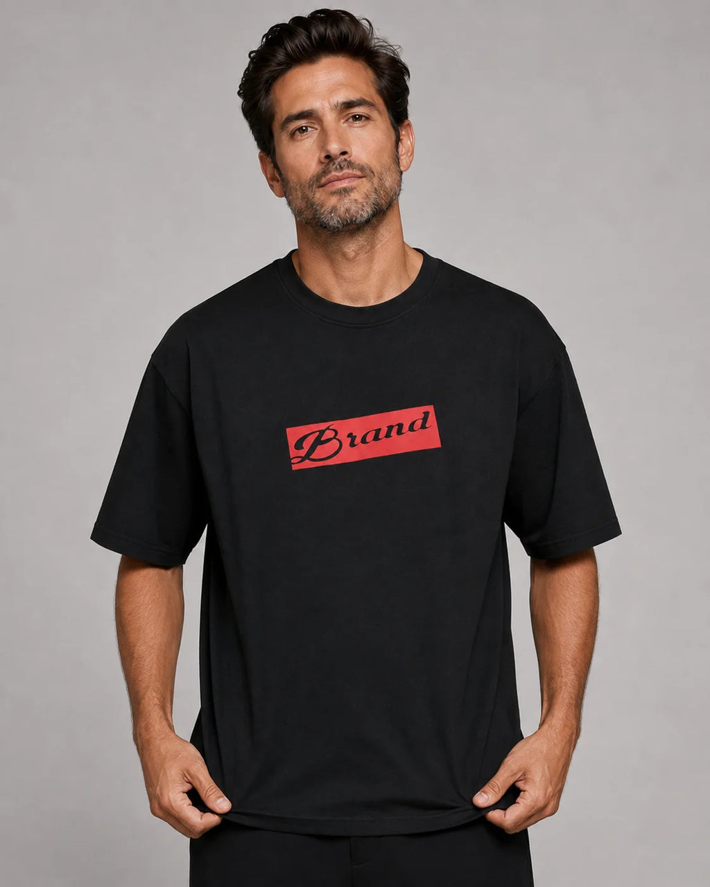 Black Printed T-Shirt
