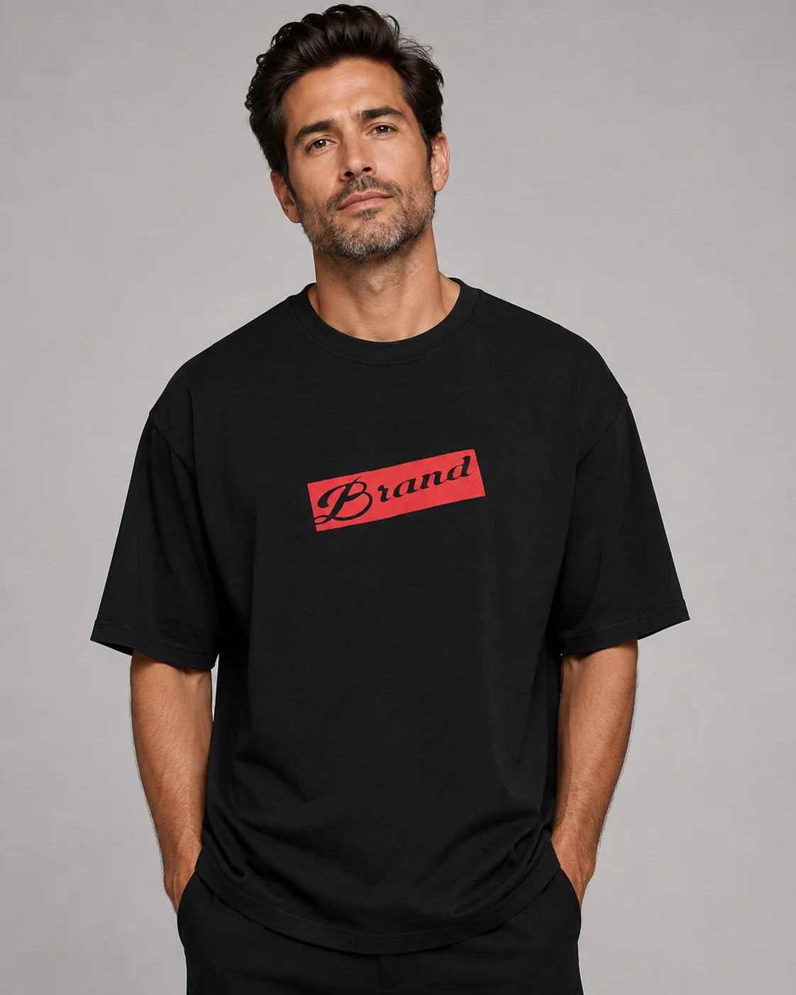 Black Printed T-Shirt