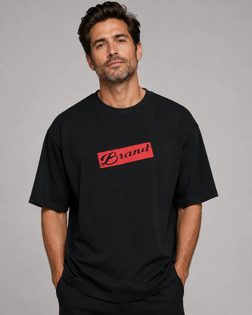 Black Printed T-Shirt