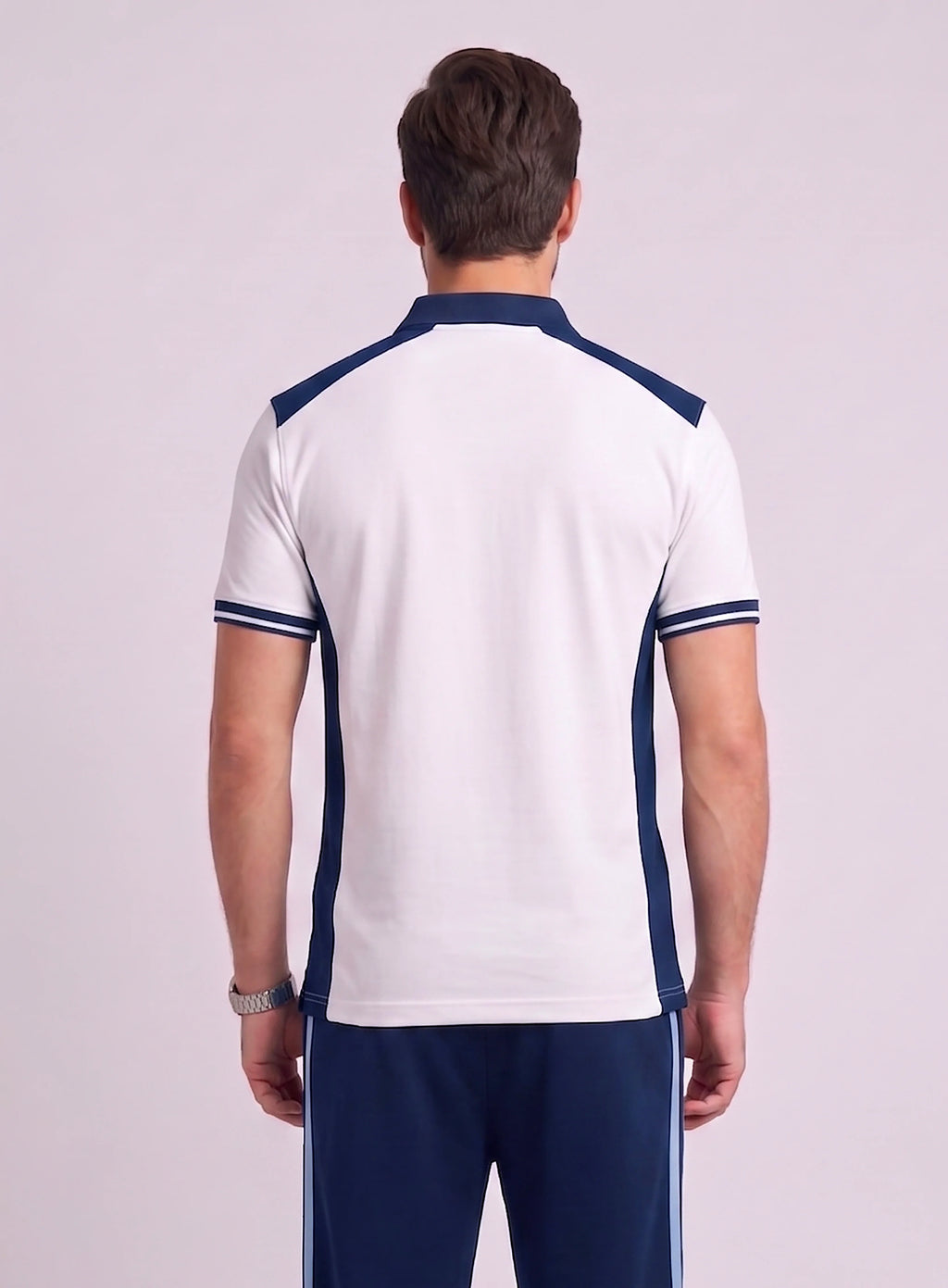 White Athletic Polo Shirt