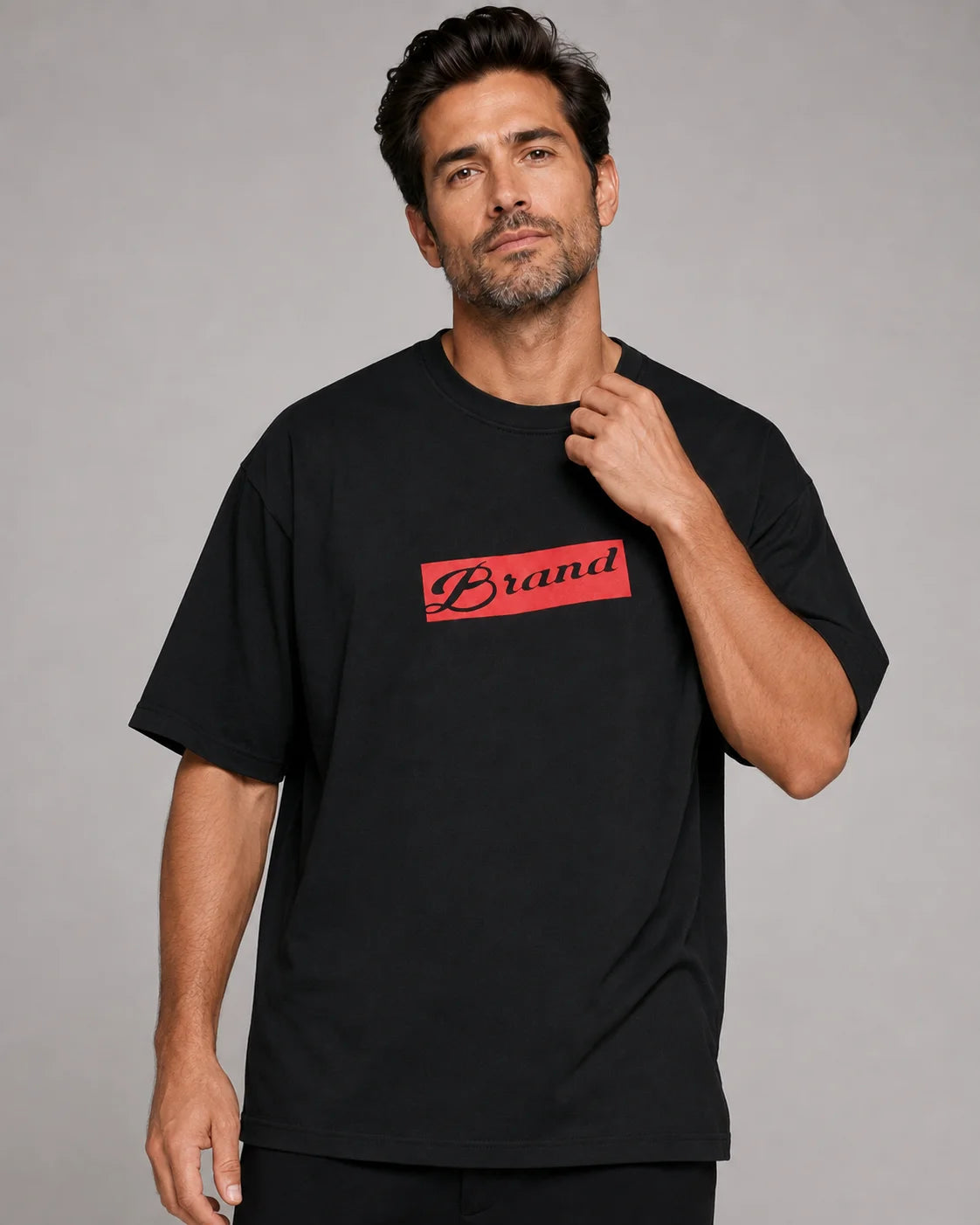 Black Printed T-Shirt