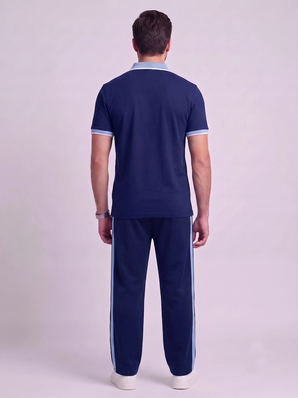 Classic Navy Blue Polo Tracksuit