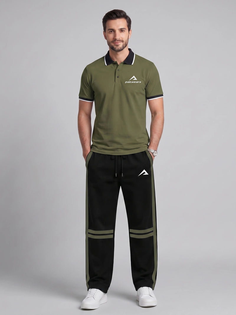 Olive Green Polo Tracksuit