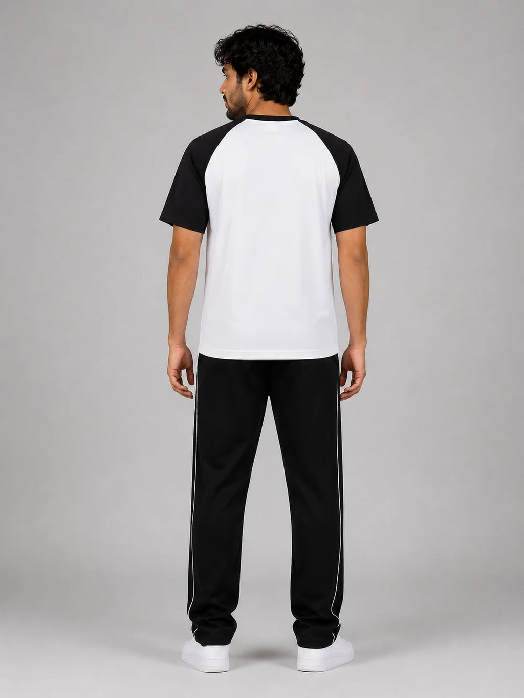 Premium Black & White Summer Tracksuit