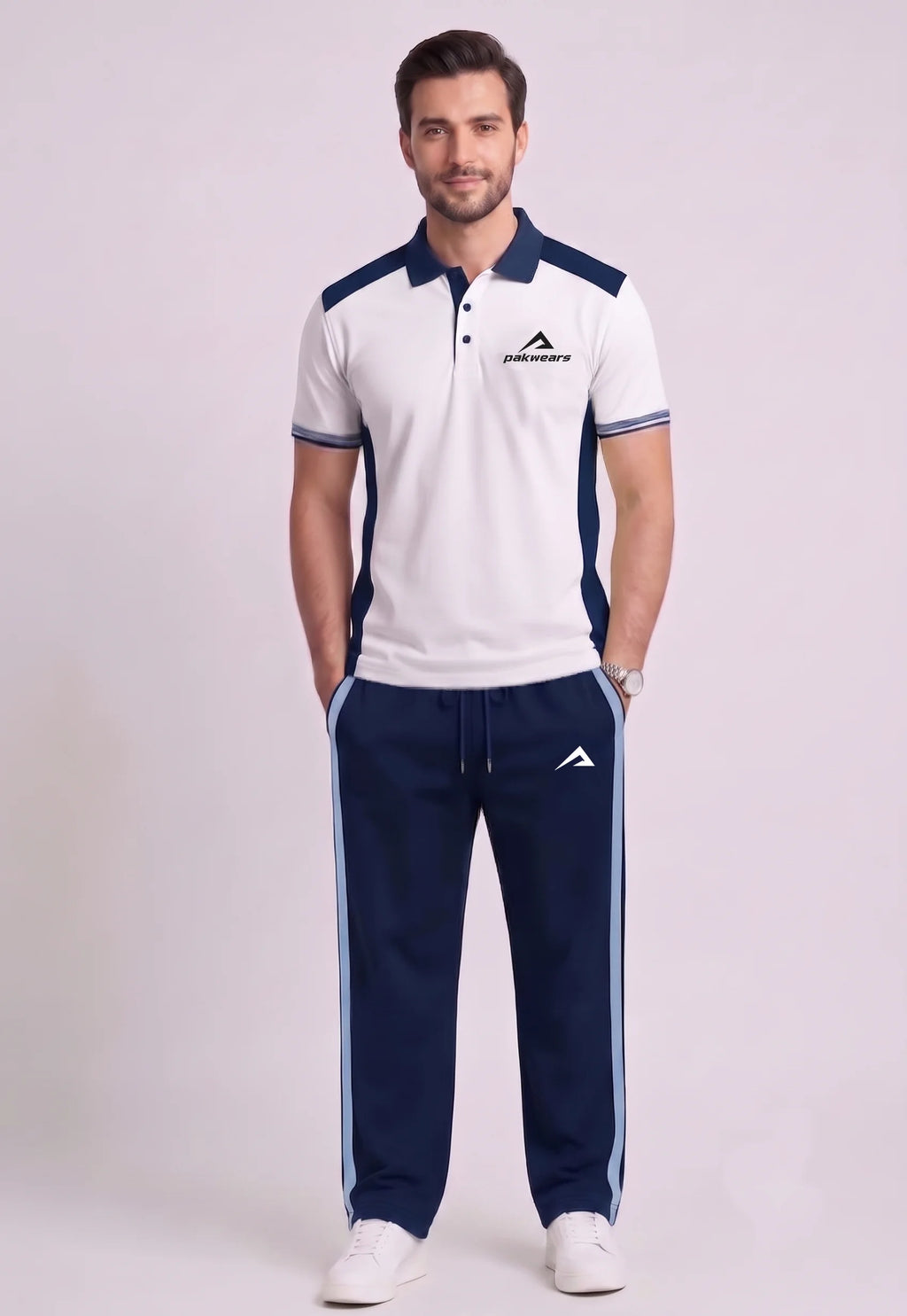 White Athletic Polo Shirt