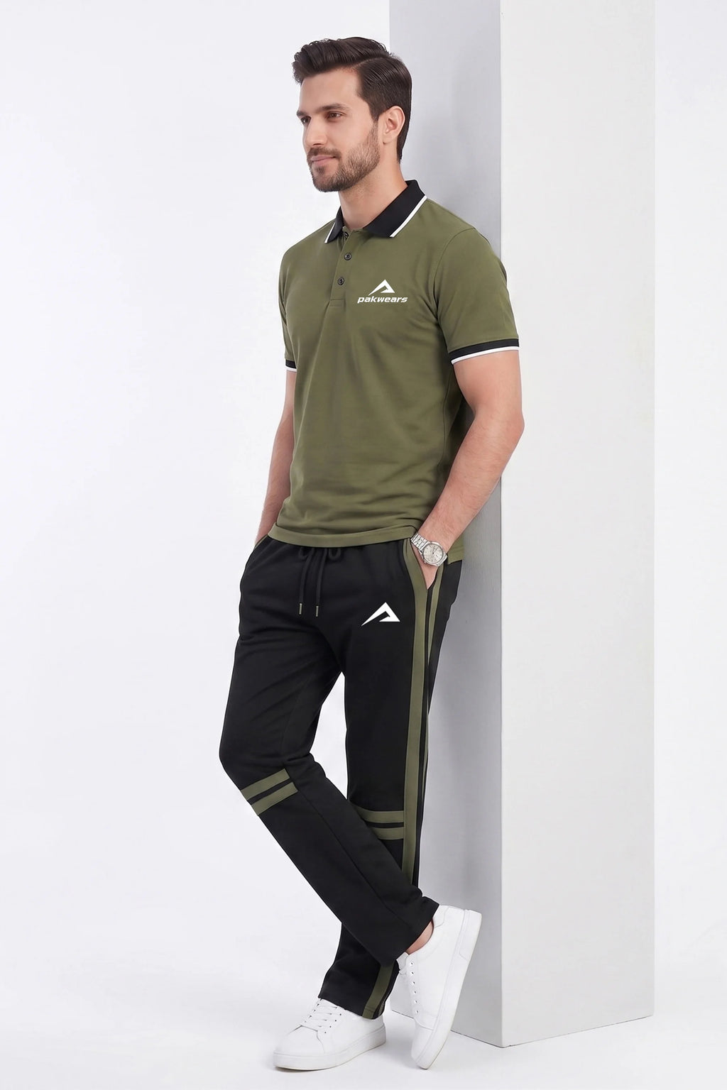 Olive Green Polo Tracksuit