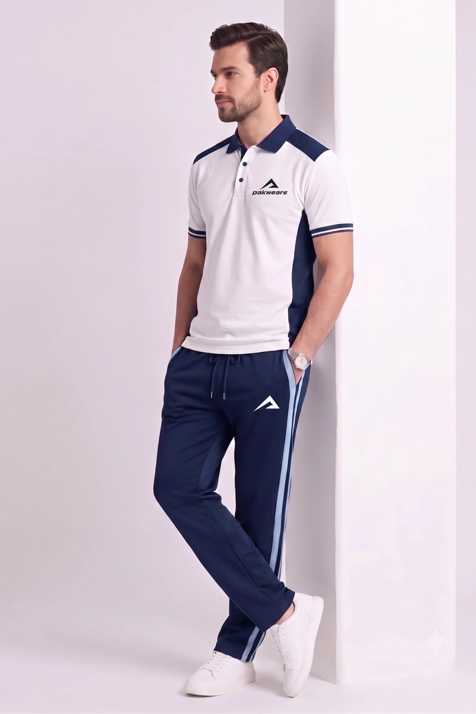 White Athletic Polo Shirt