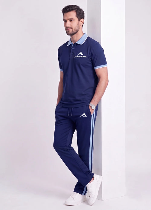 Classic Navy Blue Polo Tracksuit