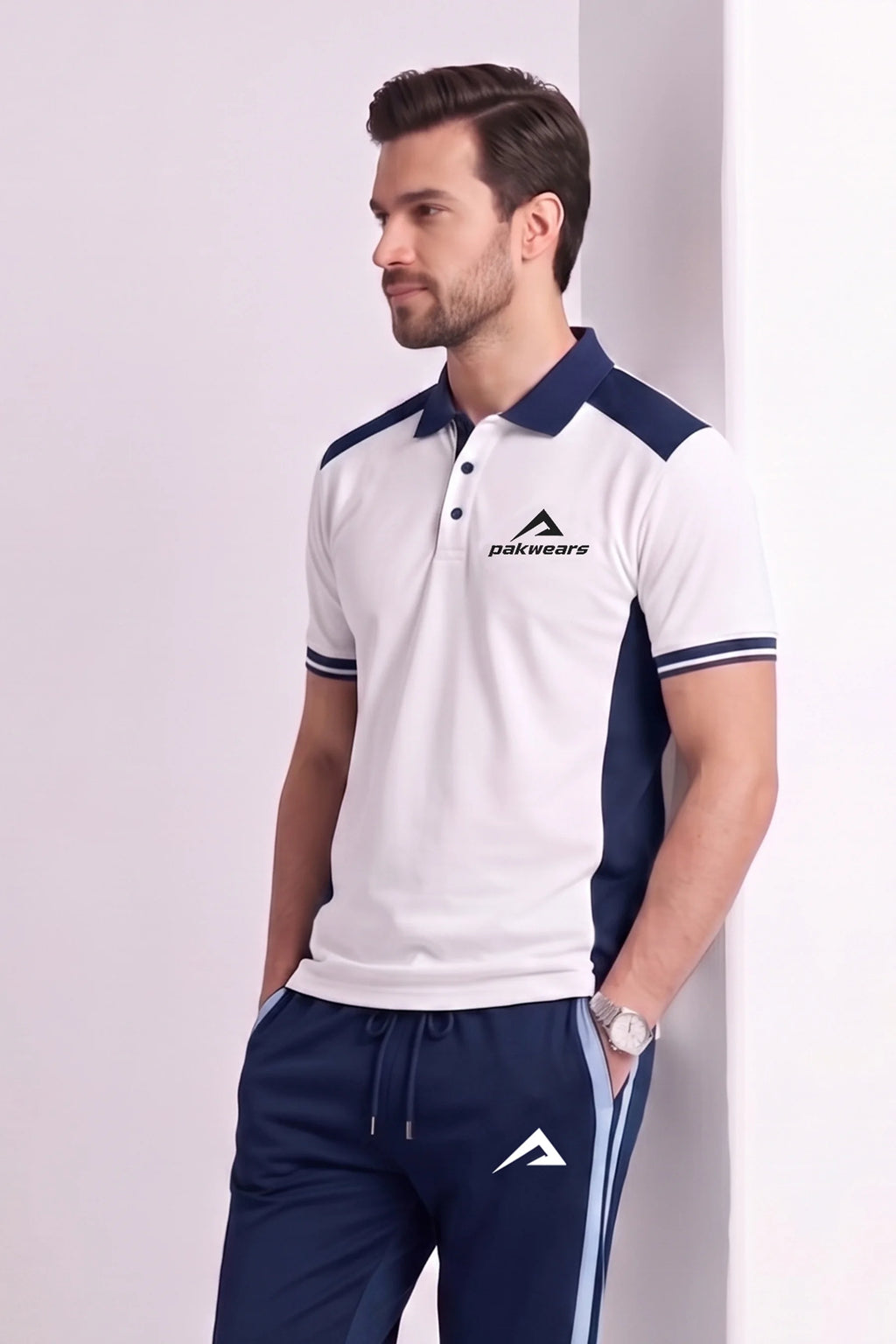 White Athletic Polo Shirt